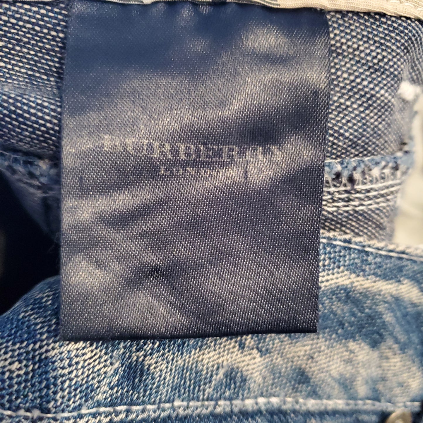 Burberry Pleated Denim Skirt