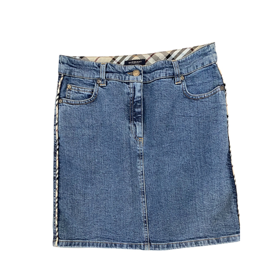 Burberry Denim Skirt- 4